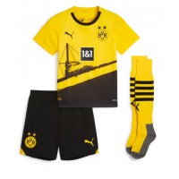 Borussia Dortmund Donyell Malen #21 Hemmaställ Barn 2023-24 Korta ärmar (+ Korta byxor)